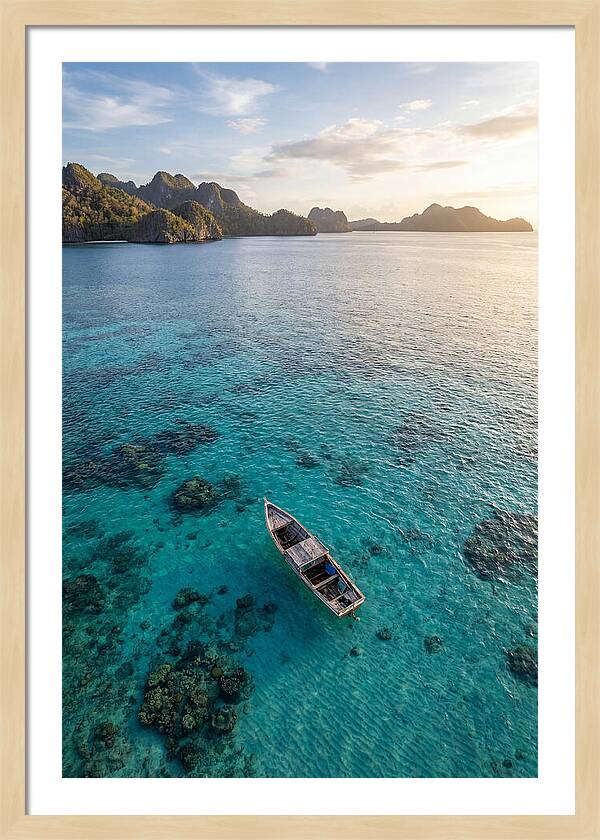 Aerial View Of A Serene Boat