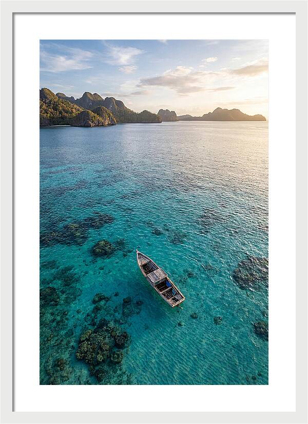 Aerial View Of A Serene Boat