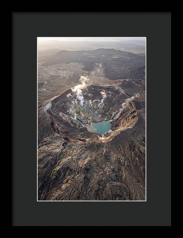 Aerial View Of A Volcano Crater