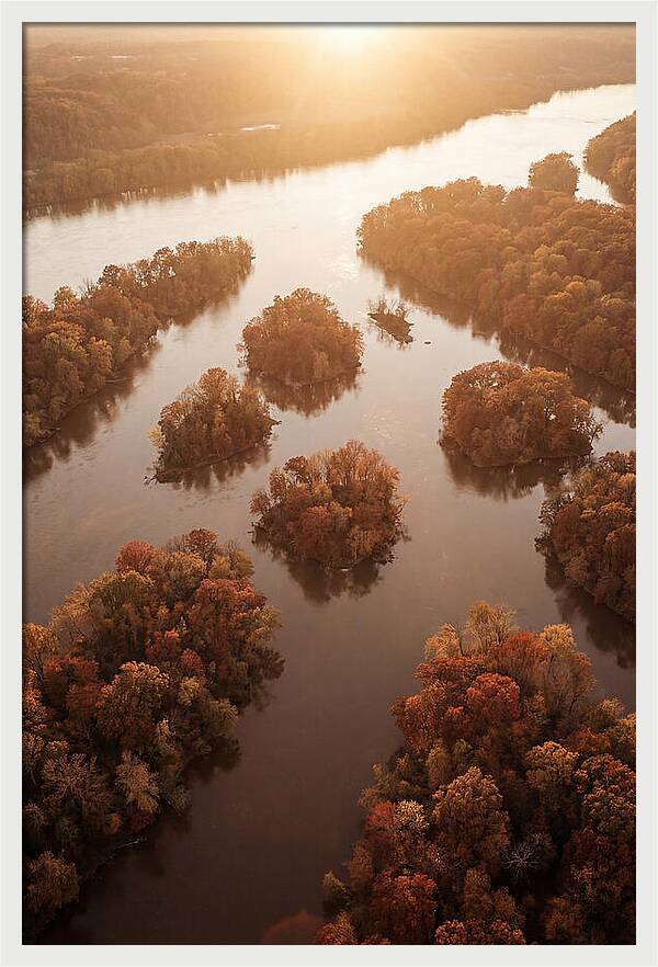Aerial View Of Autumn Islands