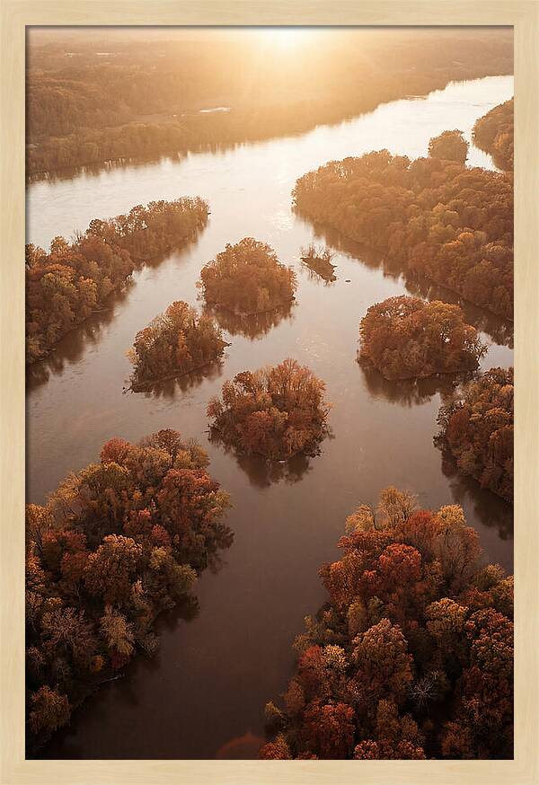 Aerial View Of Autumn Islands