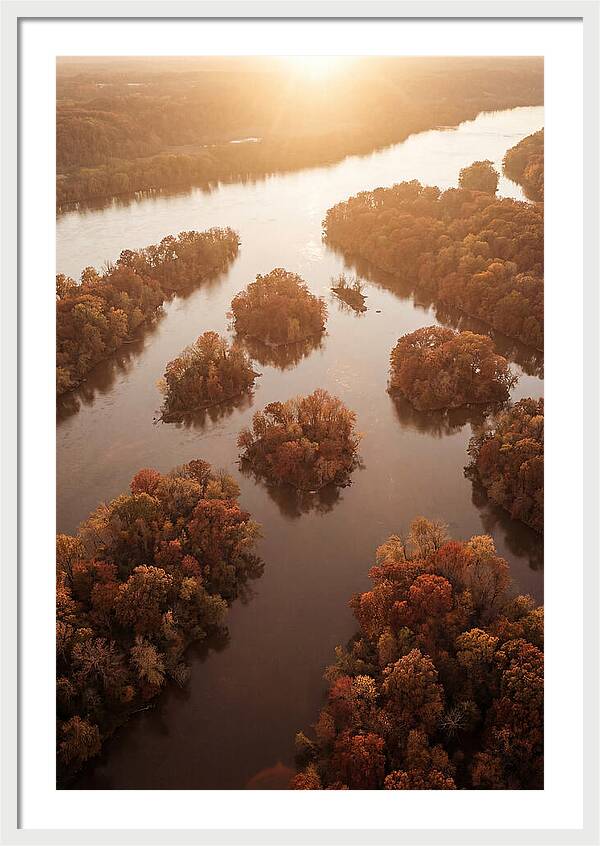 Aerial View Of Autumn Islands