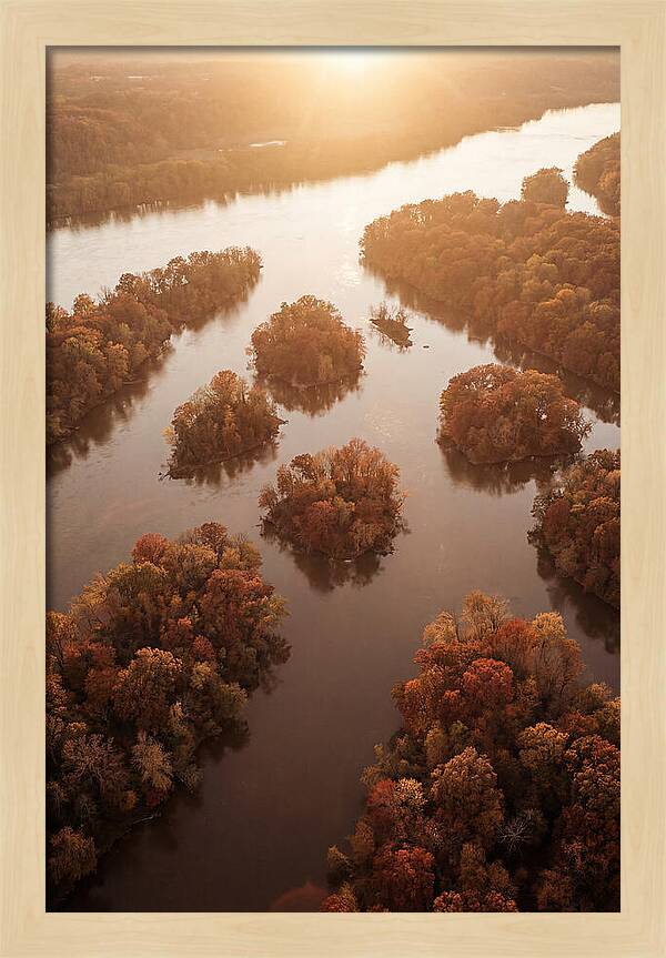 Aerial View Of Autumn Islands