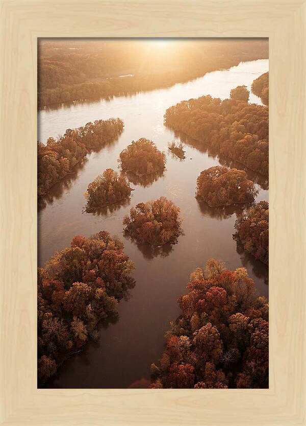 Aerial View Of Autumn Islands