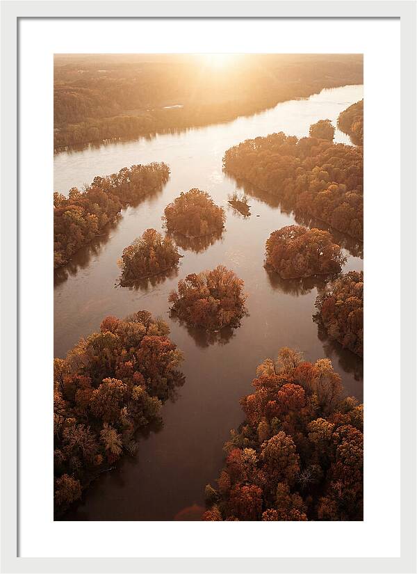 Aerial View Of Autumn Islands