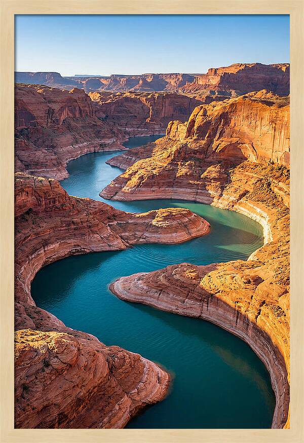 Aerial View Of Canyon Curves