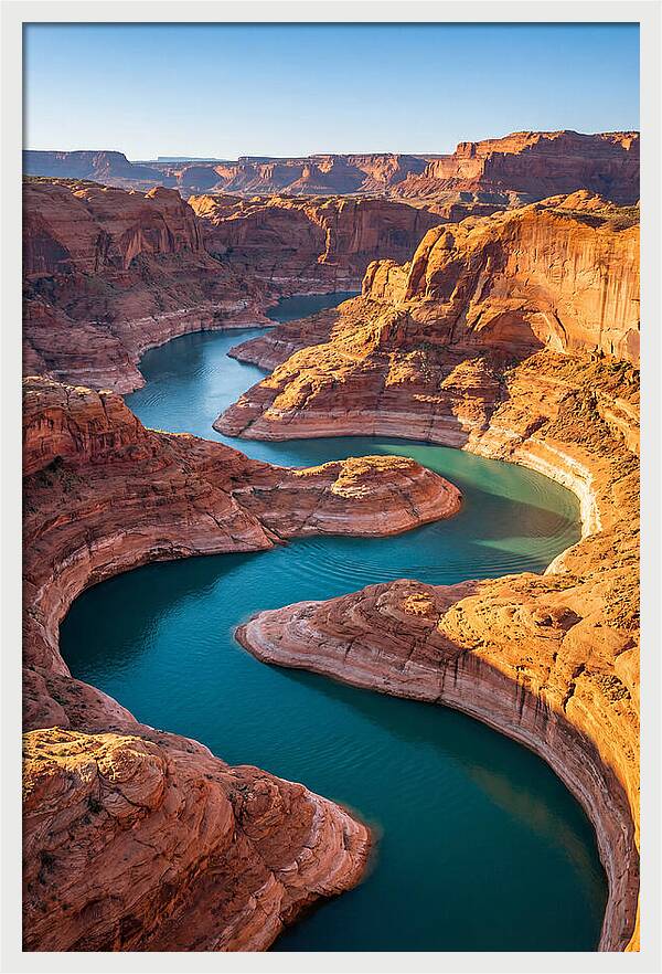 Aerial View Of Canyon Curves