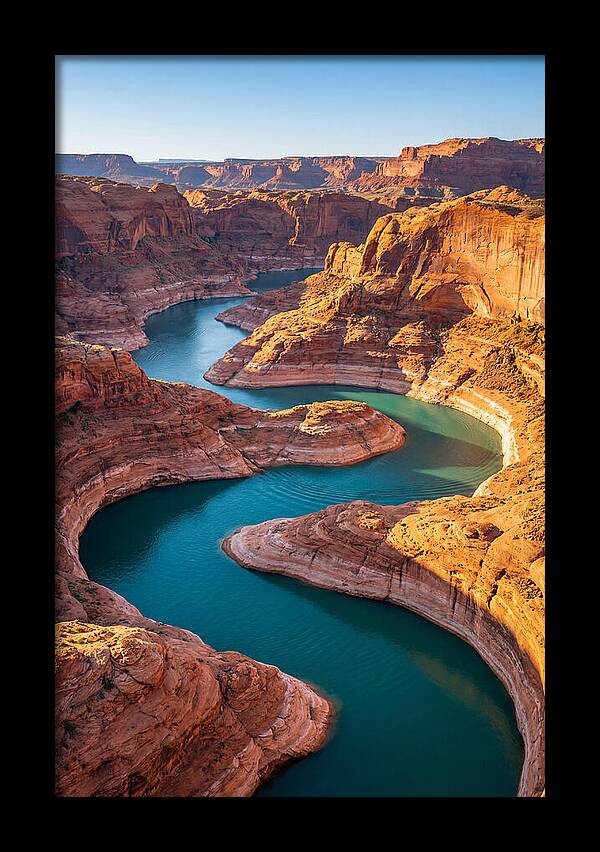 Aerial View Of Canyon Curves
