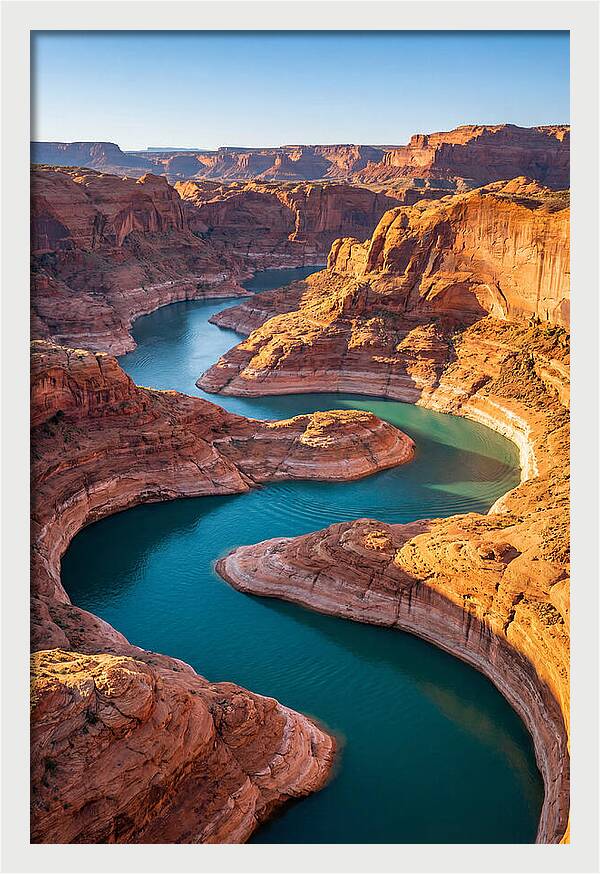 Aerial View Of Canyon Curves