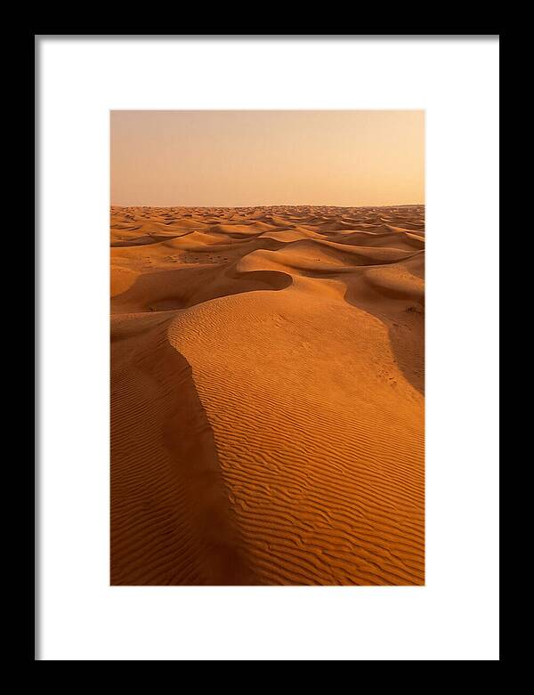 Aerial View Of Desert Dunes