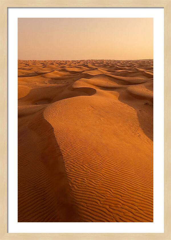 Aerial View Of Desert Dunes