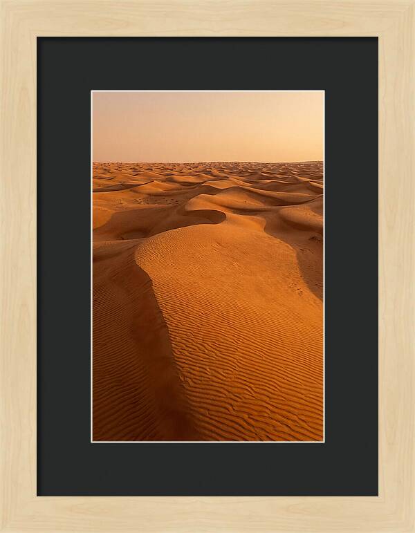 Aerial View Of Desert Dunes