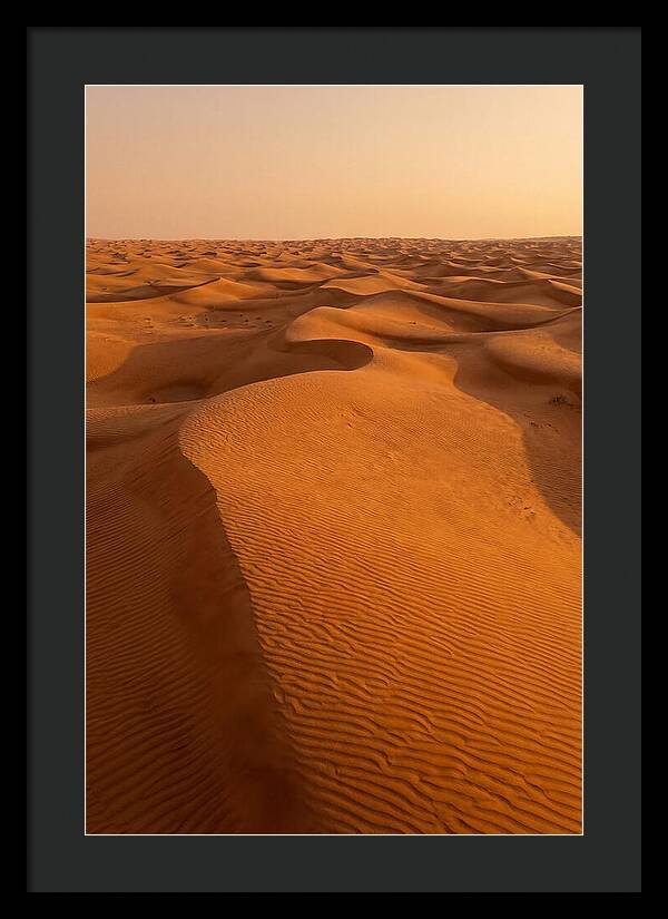 Aerial View Of Desert Dunes