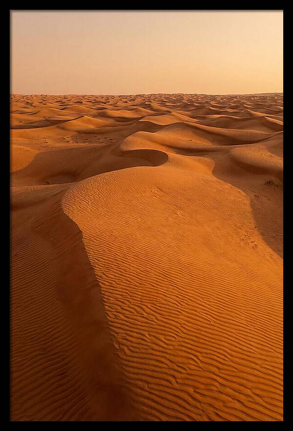 Aerial View Of Desert Dunes