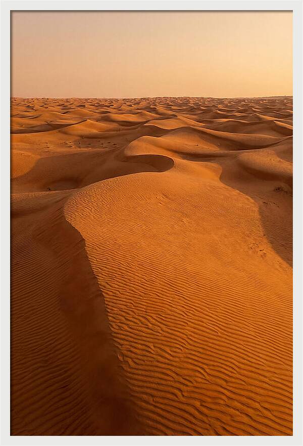 Aerial View Of Desert Dunes