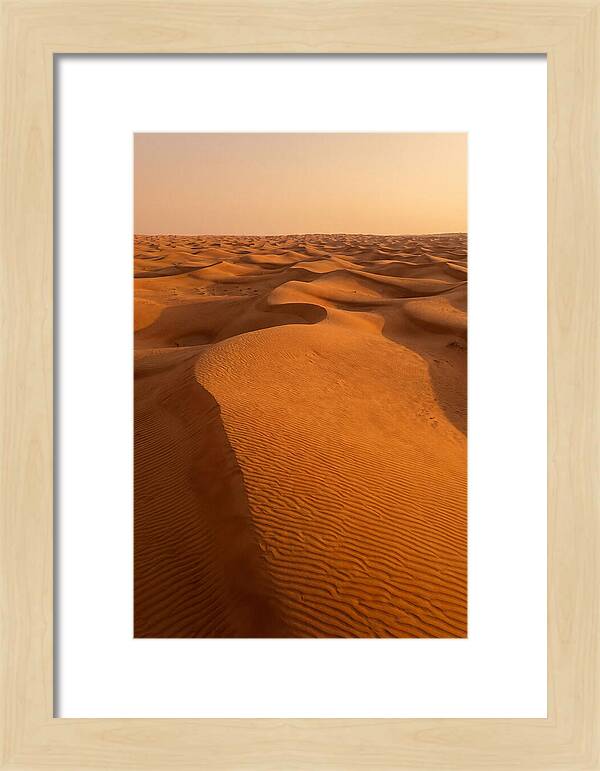 Aerial View Of Desert Dunes