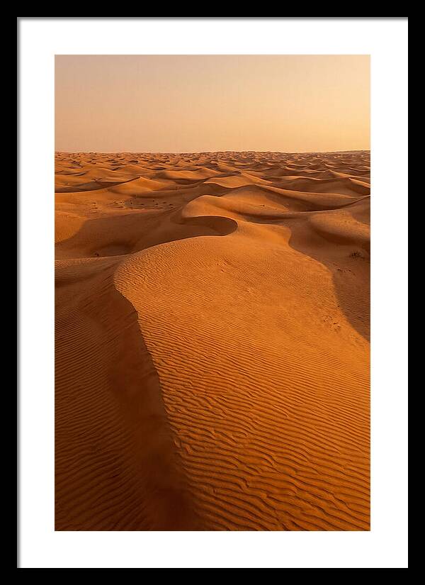 Aerial View Of Desert Dunes