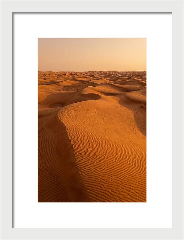 Aerial View Of Desert Dunes