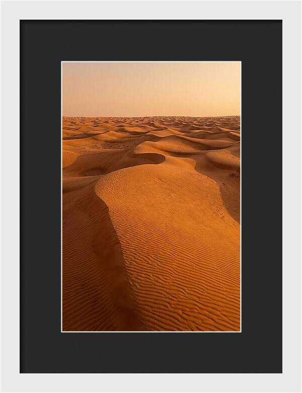 Aerial View Of Desert Dunes