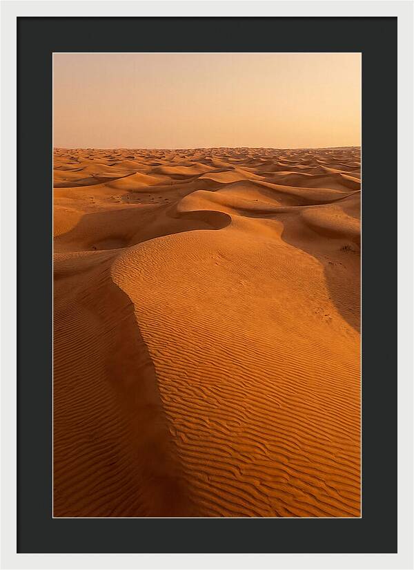 Aerial View Of Desert Dunes