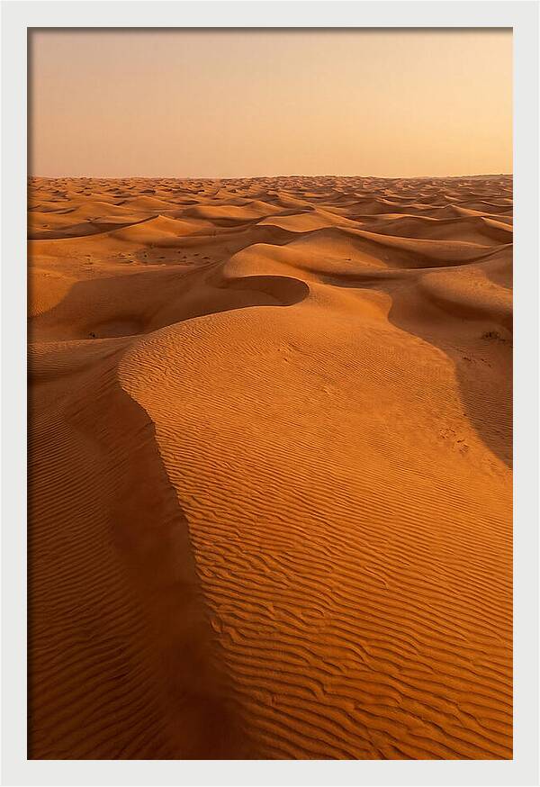 Aerial View Of Desert Dunes