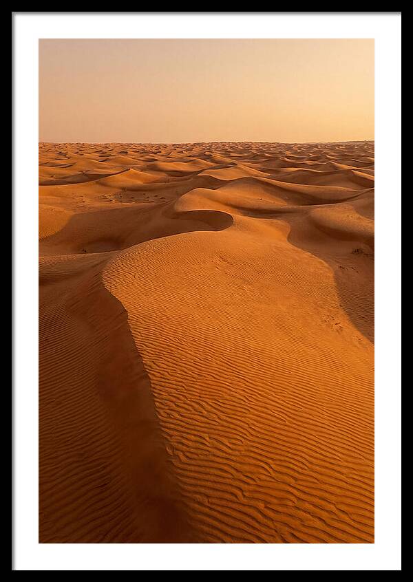 Aerial View Of Desert Dunes