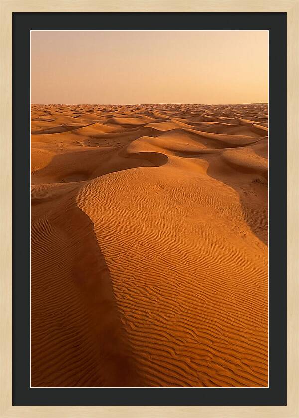 Aerial View Of Desert Dunes