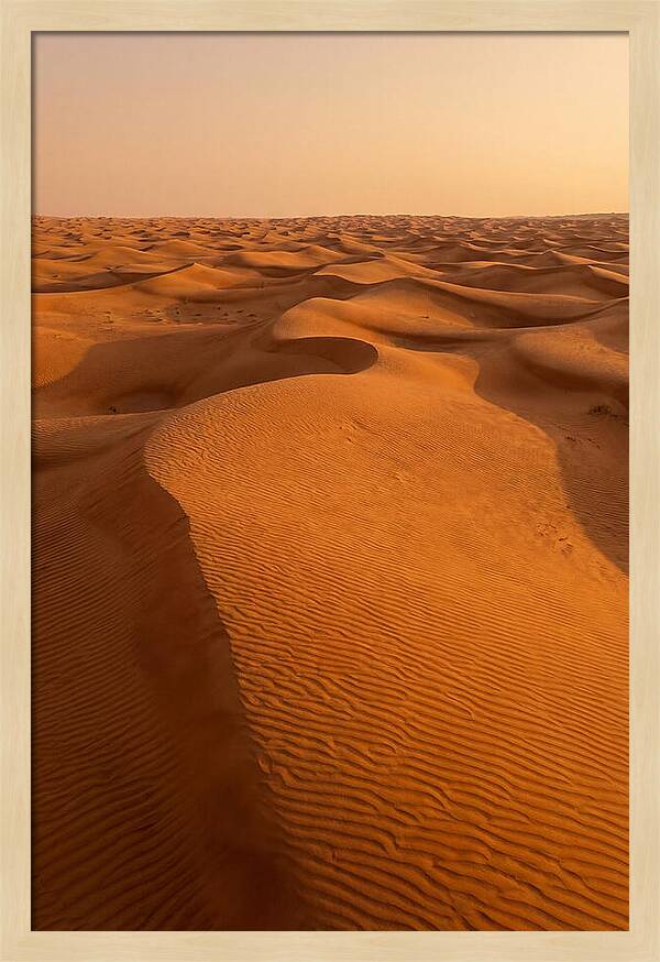 Aerial View Of Desert Dunes