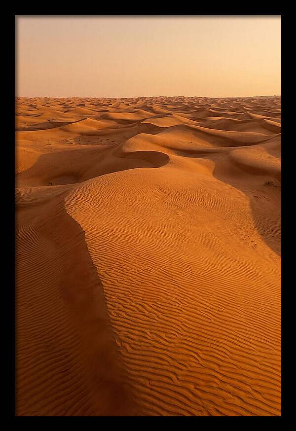 Aerial View Of Desert Dunes