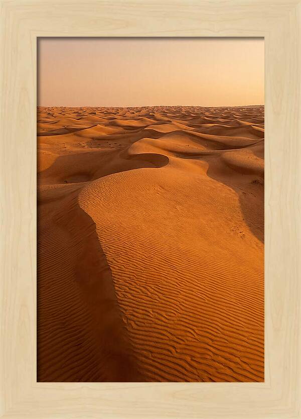 Aerial View Of Desert Dunes