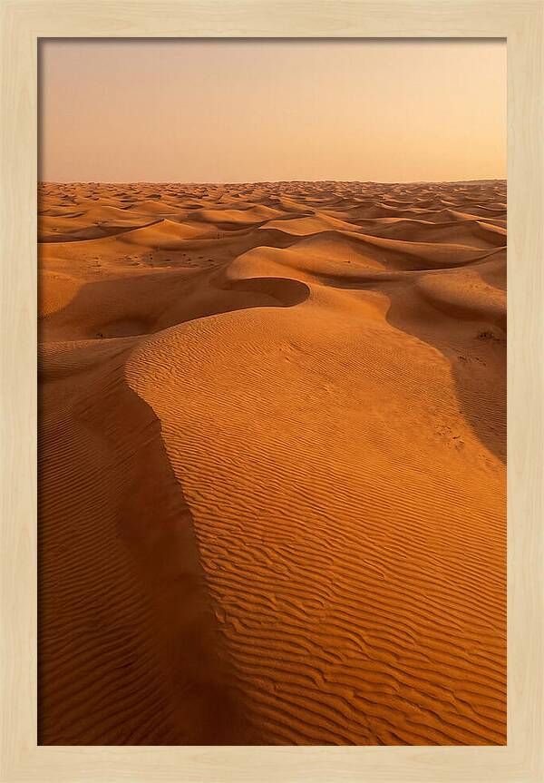 Aerial View Of Desert Dunes