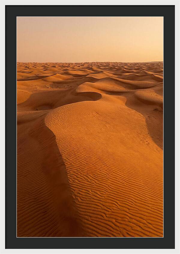 Aerial View Of Desert Dunes