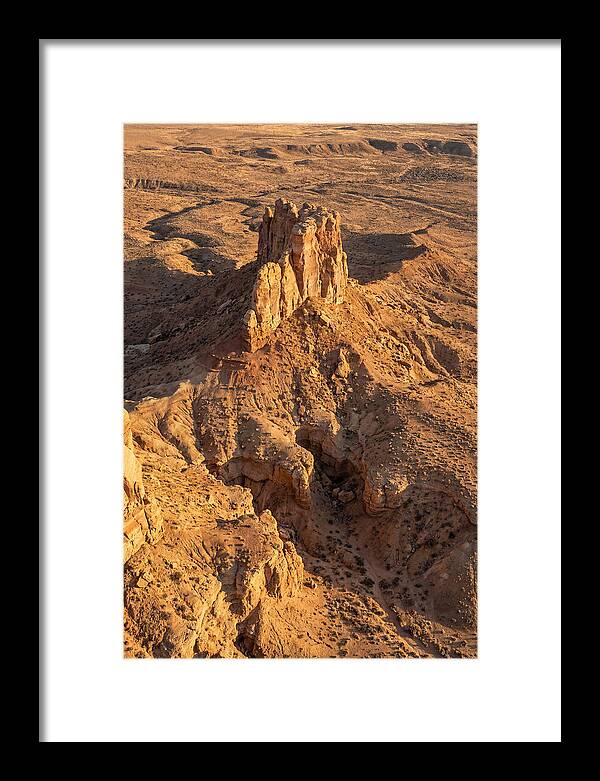 Aerial View Of Desert Rock Formation