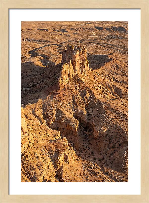 Aerial View Of Desert Rock Formation