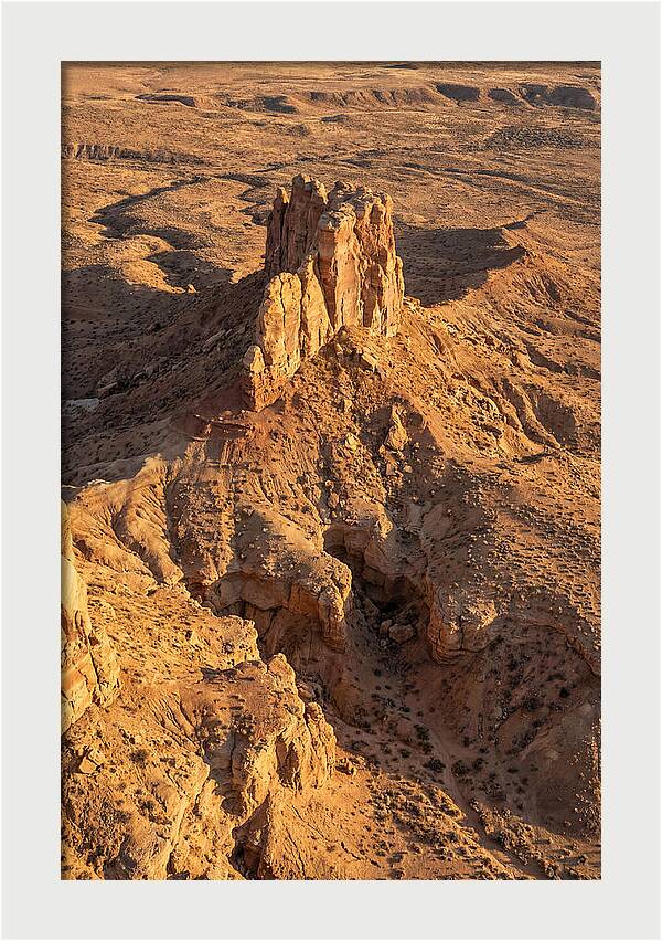 Aerial View Of Desert Rock Formation