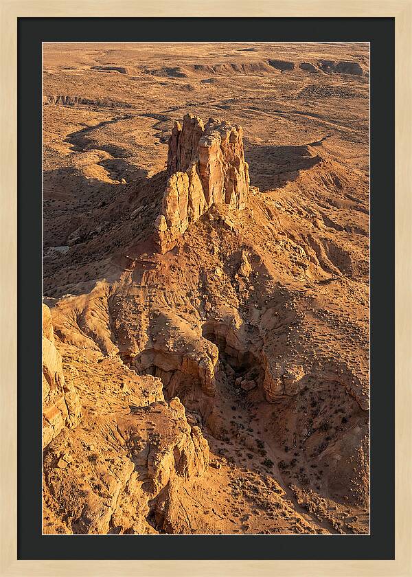 Aerial View Of Desert Rock Formation