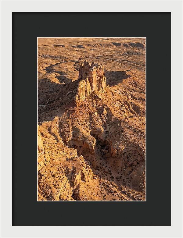 Aerial View Of Desert Rock Formation