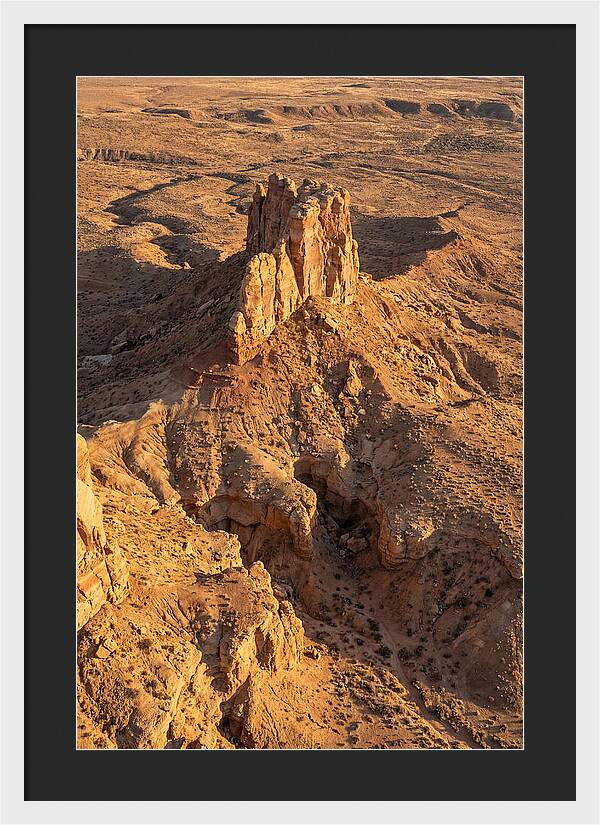 Aerial View Of Desert Rock Formation
