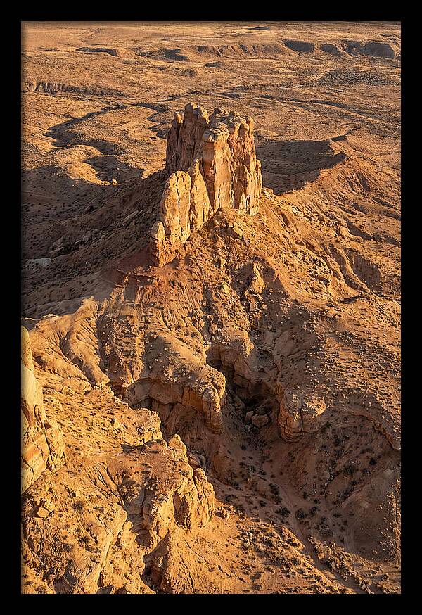 Aerial View Of Desert Rock Formation
