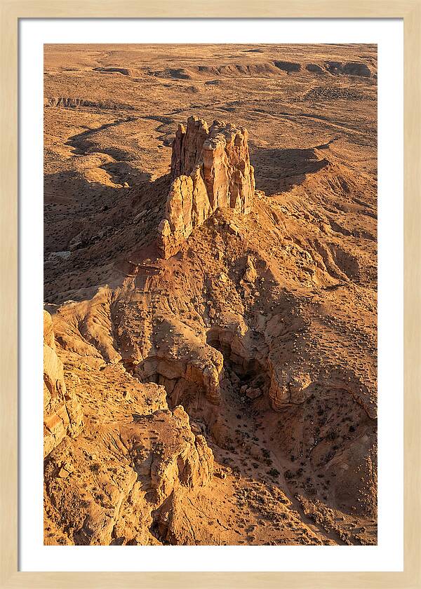 Aerial View Of Desert Rock Formation