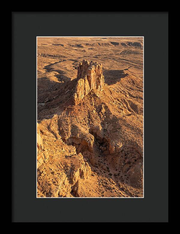 Aerial View Of Desert Rock Formation