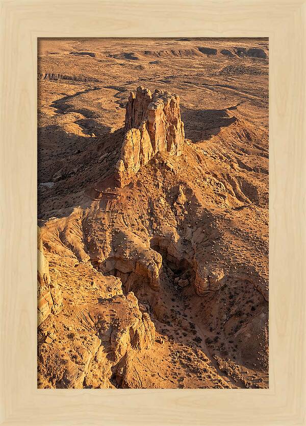 Aerial View Of Desert Rock Formation