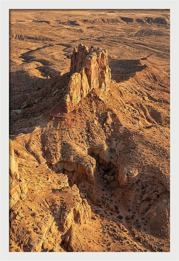 Aerial View Of Desert Rock Formation