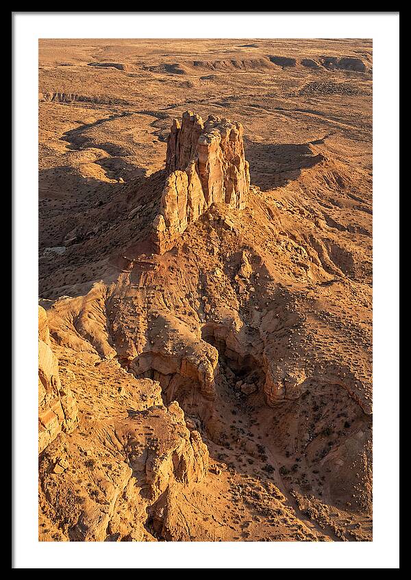 Aerial View Of Desert Rock Formation