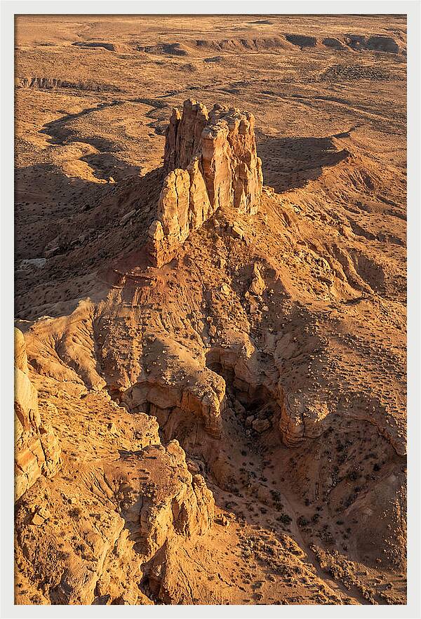 Aerial View Of Desert Rock Formation