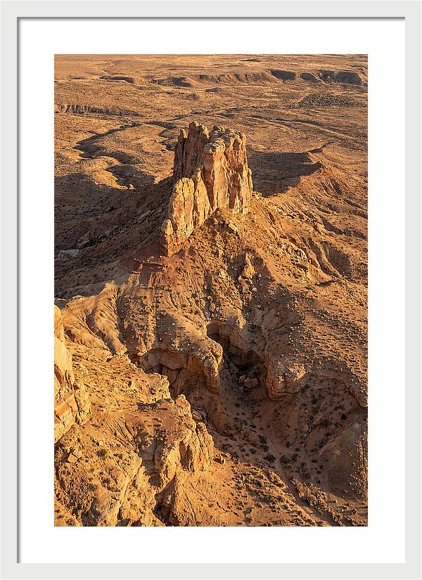 Aerial View Of Desert Rock Formation