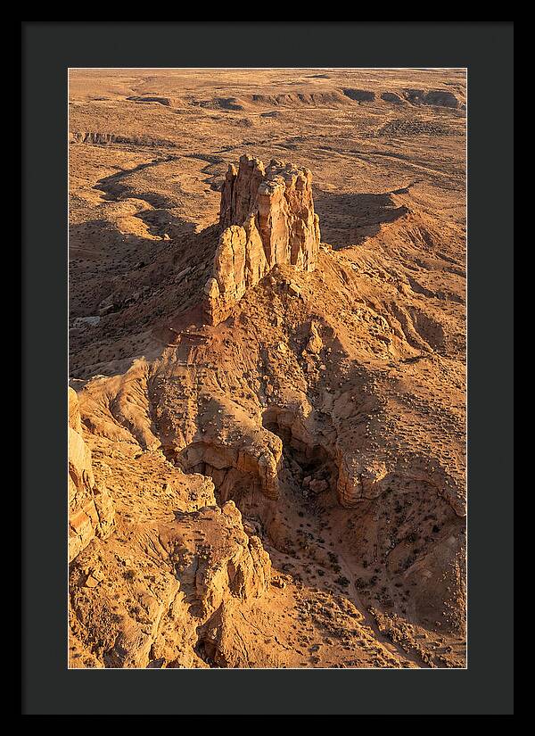 Aerial View Of Desert Rock Formation