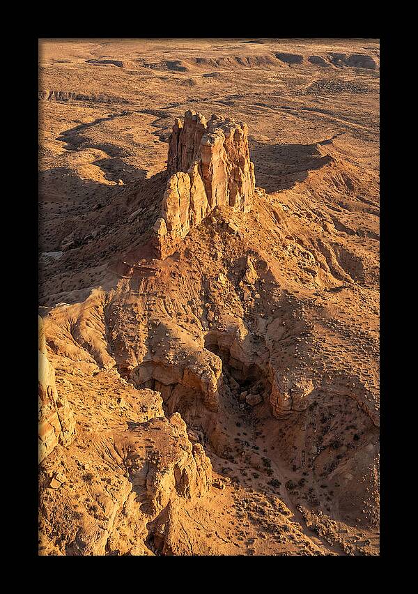 Aerial View Of Desert Rock Formation