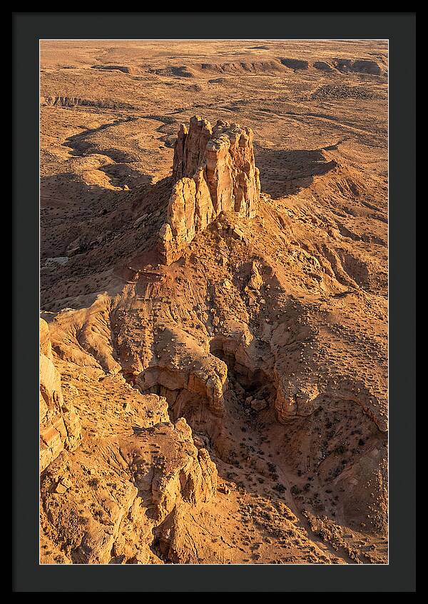 Aerial View Of Desert Rock Formation