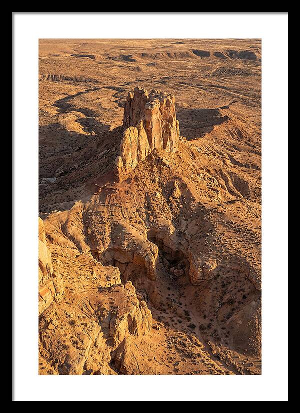Aerial View Of Desert Rock Formation
